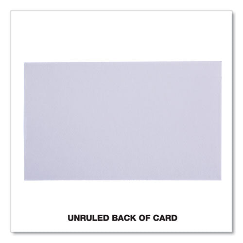 Ruled Index Cards, 3 X 5, White, 100/pack