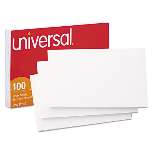 Ruled Index Cards, 4 X 6, White, 100/pack