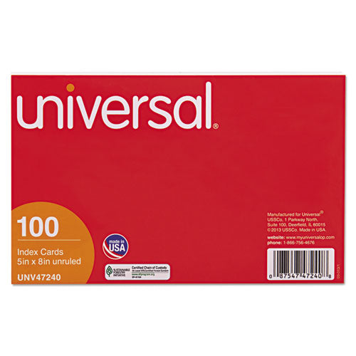 Ruled Index Cards, 4 X 6, White, 100/pack