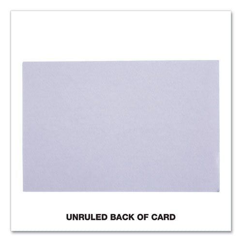 Ruled Index Cards, 4 X 6, White, 100/pack