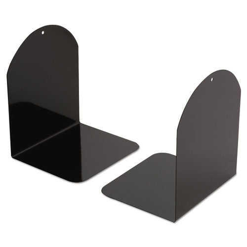 Magnetic Bookends, 6 X 5 X 7, Metal, Black, 1 Pair