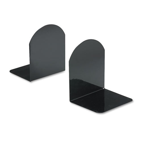 Magnetic Bookends, 6 X 5 X 7, Metal, Black, 1 Pair