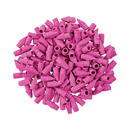 Pencil Cap Erasers, For Pencil Marks, Pink, 150/pack