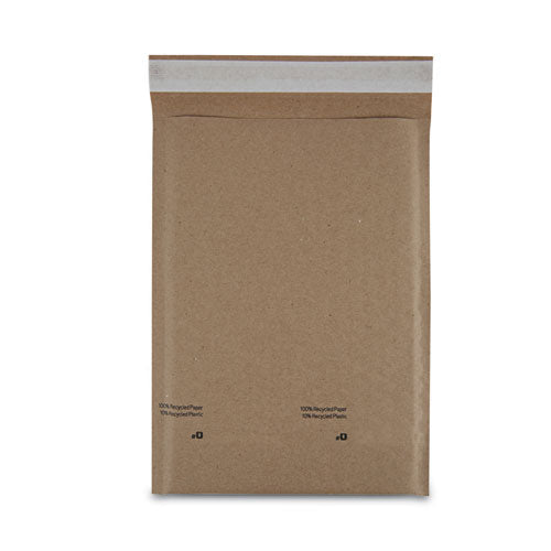 Natural Self-seal Cushioned Mailer, #0, Barrier Bubble Air Cell Cushion, Self-adhesive Closure, 6 X 10, Kraft, 200/carton