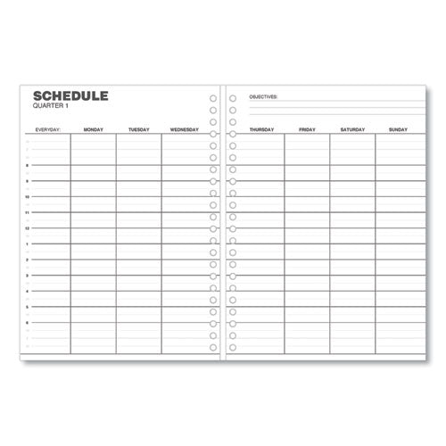 Monthly Planner, 11 X 8, Black Cover, 14-month, Dec 2022 Through Jan 2024