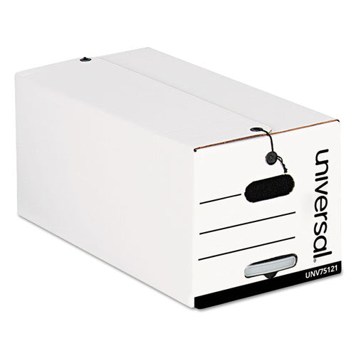 Deluxe Quick Set-up String-and-button Boxes, Letter Files, White, 12/carton