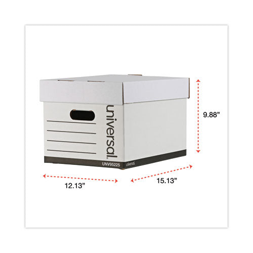 Professional-grade Heavy-duty Storage Boxes, Letter/legal Files, White, 12/carton