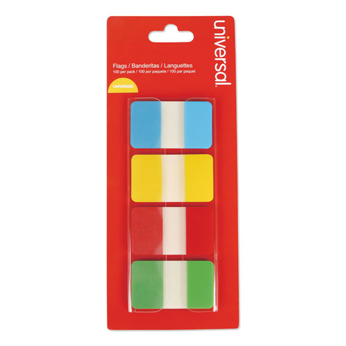 Self Stick Index Tab, 1", Assorted Colors, 100/pack