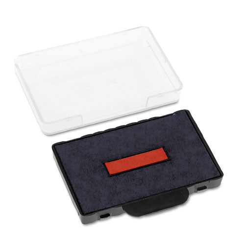 T5460 Professional Replacement Ink Pad For Trodat Custom Self-inking Stamps, 1.38" X 2.38", Blue/red