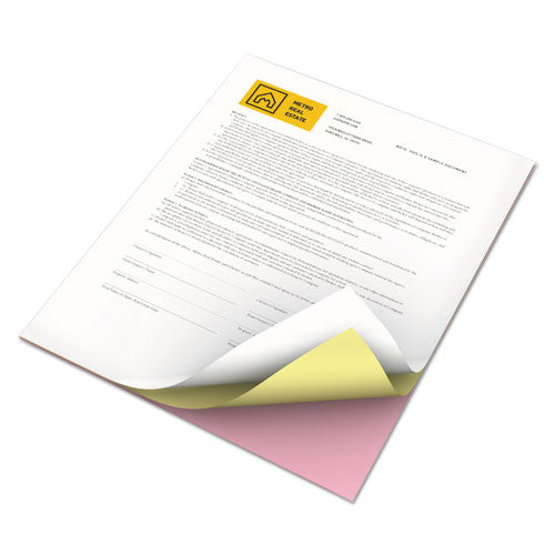 Vitality Multipurpose Carbonless 3-part Paper, 8.5 X 11, Canary/pink/white, 5,010/carton