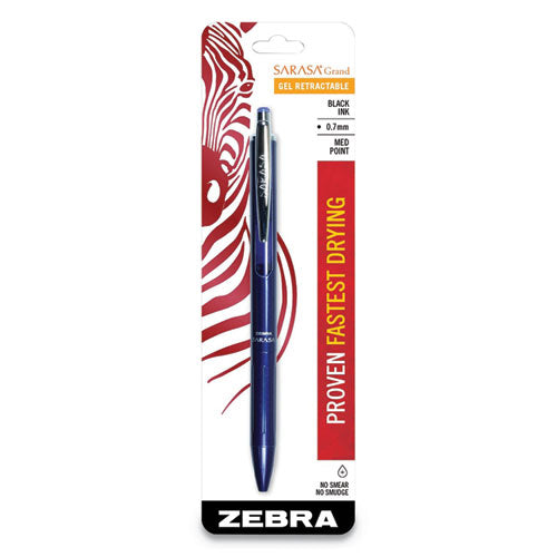Sarasa Grand Gel Pen, Retractable, Fine 0.7 Mm, Black Ink, Gold Barrel