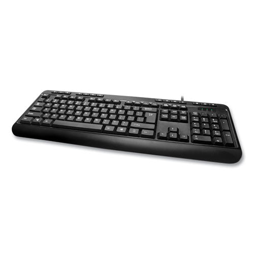 Akb132ub Teclado USB de escritorio de 118 teclas Mm, negro