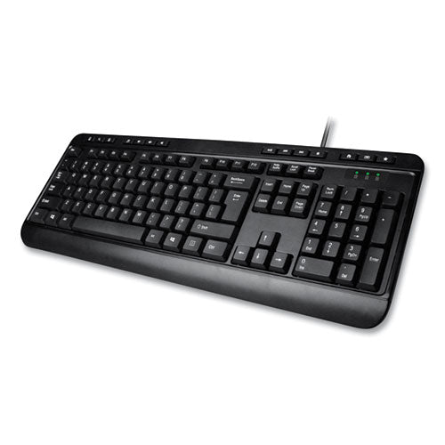 Akb132ub Teclado USB de escritorio de 118 teclas Mm, negro