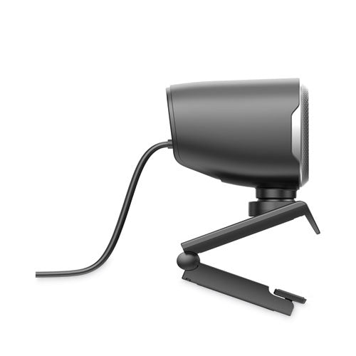Cybertrack M1 Hd Cámara web USB de enfoque fijo con Ai Motion/seguimiento facial, 1920 píxeles x 1080 píxeles, 2,1 megapíxeles, negro/plateado