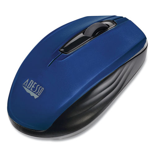 Mini ratón inalámbrico Imouse S50, frecuencia de 2,4 GHz/rango inalámbrico de 33 pies, uso con la mano izquierda/derecha, azul