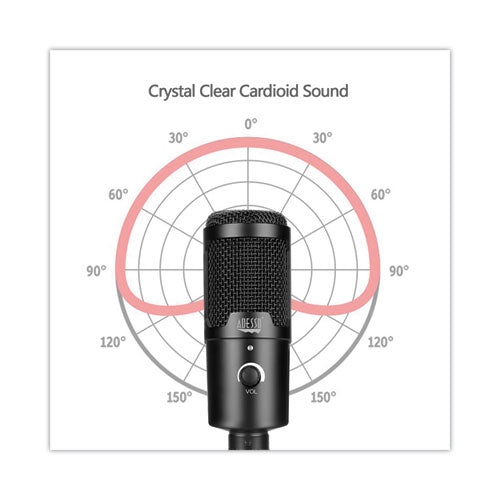 Micrófono de grabación de condensador cardioide Xtream M4, negro