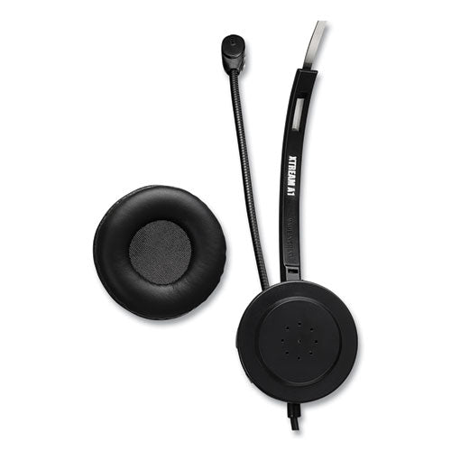 Xtream P1 Auriculares monoaurales sobre la cabeza con micrófono, negro