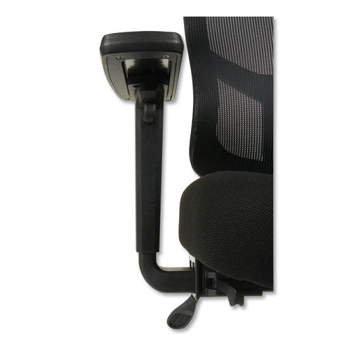 Alera Elusion Ii Series Silla giratoria/inclinable de malla con respaldo medio, brazos ajustables, soporta 275 lb, altura del asiento de 17.51" a 21.06", color negro