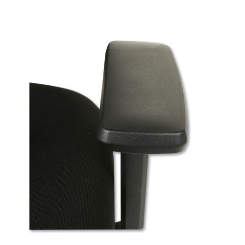 Alera Elusion Ii Series Silla giratoria/inclinable de malla con respaldo medio, brazos ajustables, soporta 275 lb, altura del asiento de 17.51" a 21.06", color negro