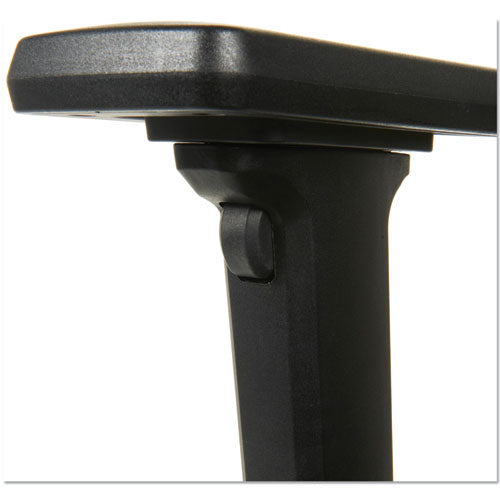 Alera Elusion Ii Series Suspensión de malla con respaldo medio Synchro Seat Slide Chair, soporta 275 lb, asiento de 18.11" a 20.35", negro