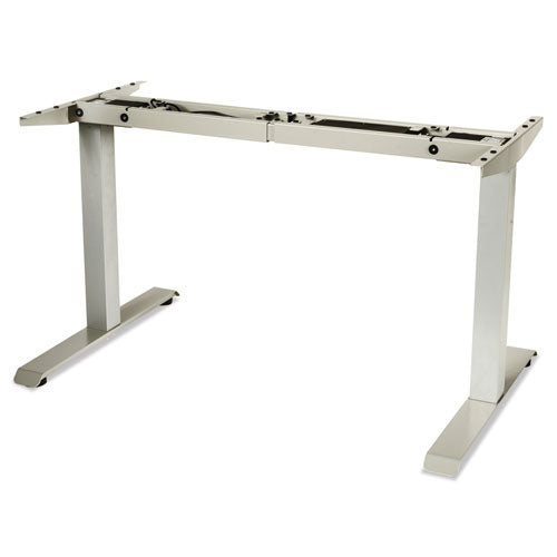 Adaptivergo Sit-Stand base de mesa de altura ajustable eléctrica de dos etapas, 48.06" x 24.35" x 27.5" a 47.2", gris