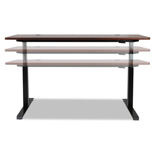 Adaptivergo Sit-stand Base de mesa neumática de altura ajustable, 59.06" X 28.35" X 26.18" a 39.57", negro