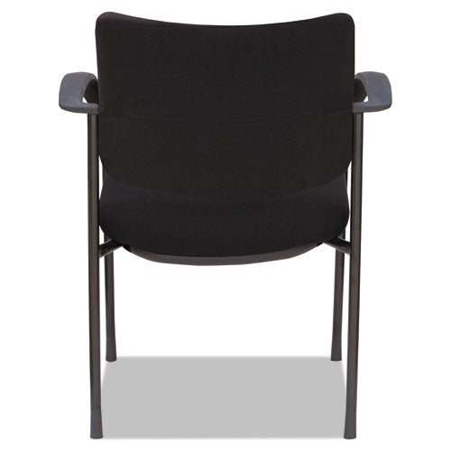 Sillas para invitados serie Alera Iv con respaldo/asiento de tela, 24.8" x 22.83" x 32.28", asiento negro, respaldo negro, base negra, 2 por caja