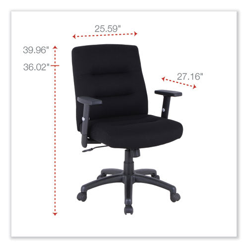 Silla de oficina Alera Kesson Series Petite, soporta hasta 300 lb, altura del asiento de 17.71" a 21.65", color negro