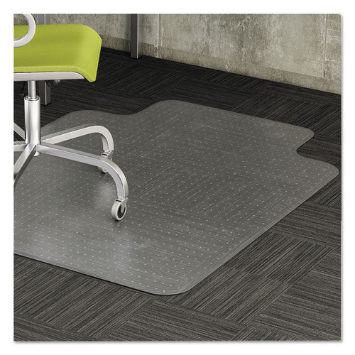 Tapete para silla con tachuelas de uso moderado para alfombra de pelo corto, 36 x 48, con reborde, transparente