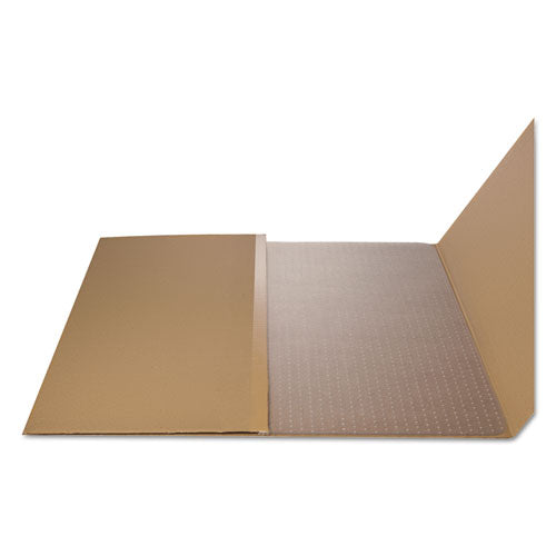 Tapete para silla con tachuelas de uso ocasional para alfombra de pelo plano, 46 ​​x 60, rectangular, transparente