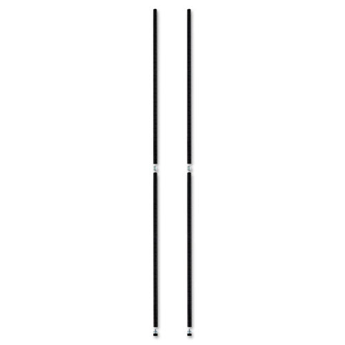 Postes apilables para estanterías de alambre, 36 "de alto, negro, 4/paquete