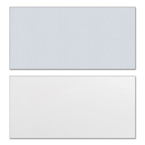 Tablero de mesa laminado reversible, rectangular, 47,63 ancho x 23,63 profundidad, blanco/gris