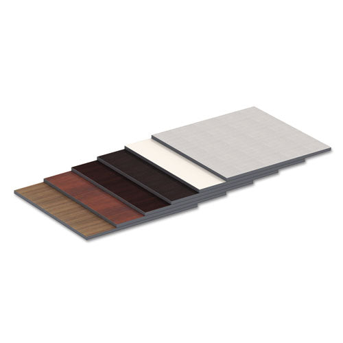 Tablero de mesa laminado reversible, rectangular, 59,38 de ancho x 23,63 de profundidad, blanco/gris