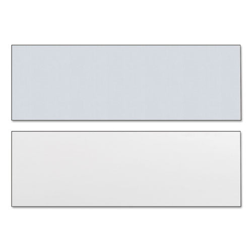 Tablero de mesa laminado reversible, rectangular, 71,5 ancho x 23,63 profundidad, blanco/gris