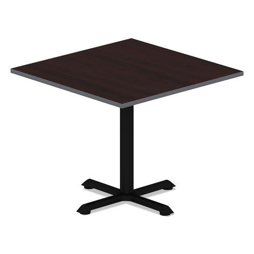 Tablero de mesa laminado reversible, cuadrado, 35.38 de ancho x 35.38 de profundidad, espresso/nogal