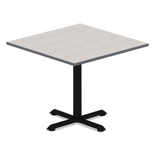 Tablero de mesa laminado reversible, cuadrado, 35,38 de ancho x 35,38 de profundidad, blanco/gris