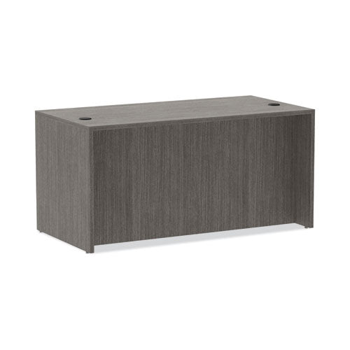 Alera Valencia Series Straight Front Desk Shell, 59.13" X 29.5" X 29.63", gris