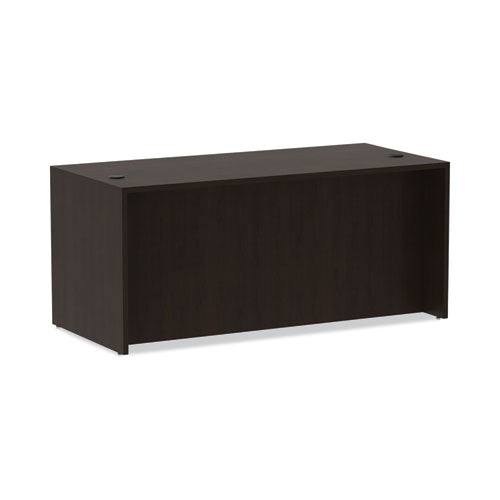 Alera Valencia Series Straight Front Desk Shell, 65" X 29.5" X 29.63", Espresso