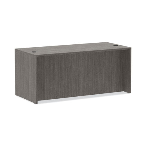 Alera Valencia Series Straight Front Desk Shell, 65" x 29.5" x 29.63", gris