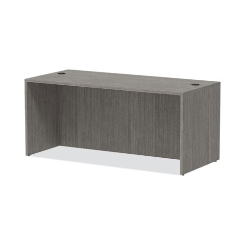 Alera Valencia Series Straight Front Desk Shell, 65" X 29.5" X 29.63", Gray