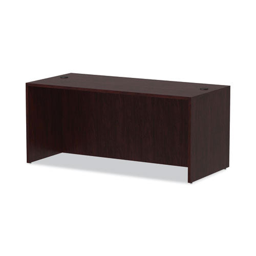 Alera Valencia Series Straight Front Desk Shell, 65" x 29.5" x 29.63", caoba