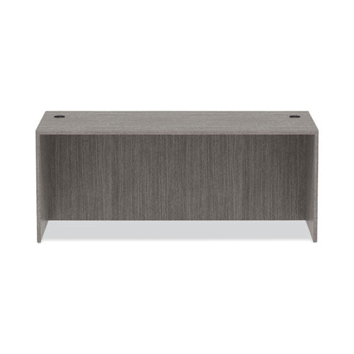 Alera Valencia Series Straight Front Desk Shell, 71" x 35.5" x 29.63", gris