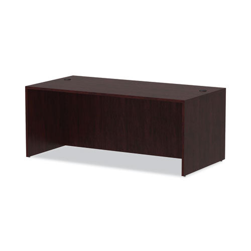 Alera Valencia Series Straight Front Desk Shell, 71" X 35.5" X 29.63", caoba