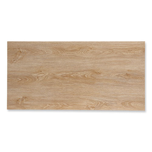 Escritorio moderno, 47.24" X 23.62" X 29.92", Beigewood/blanco