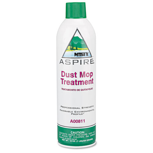 Aspire Dust Mop Treatment, Lemon Scent, 20 Oz Aerosol Spray, 12/carton