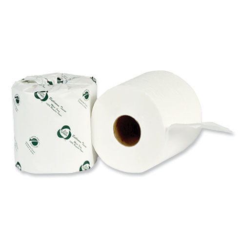 Recycled 2-ply Standard Toilet Paper, Septic Safe, White, 4.25" Wide, 500 Sheets/roll, 80 Rolls/carton
