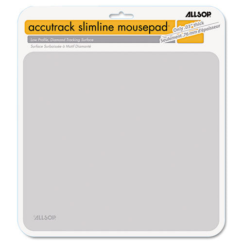 Alfombrilla de ratón Accutrack Slimline, 8,75 x 8, plateada