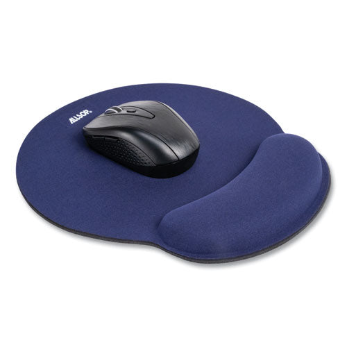 Mousepad Pro Memory Foam Mouse Pad con reposamuñecas, 9 x 10, azul