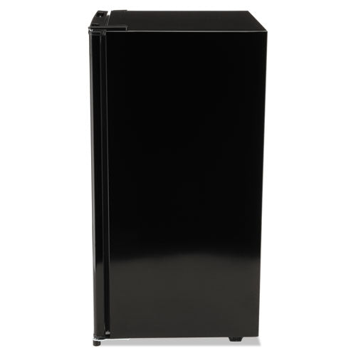 Refrigerador de 3.3 pies cúbicos con compartimiento enfriador, negro