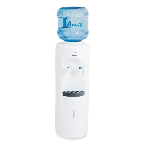 Dispensador de agua fría y a temperatura ambiente, 3-5 galones, 11.5 x 12. 5 x 34, blanco